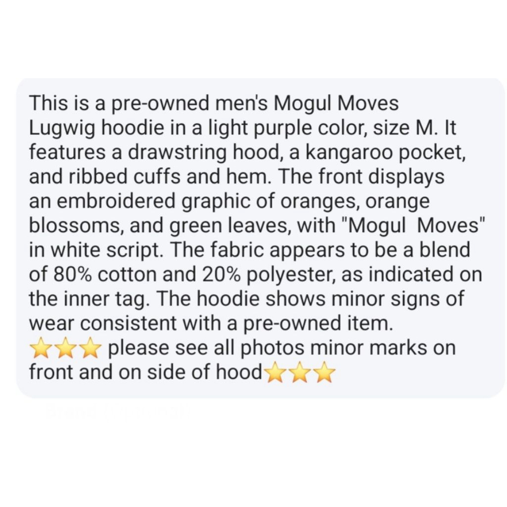 Mogul Moves Lavender Ludwig Ahgren Hoodie Sweatshirt Sz.M Unisex - Picture 11 of 11